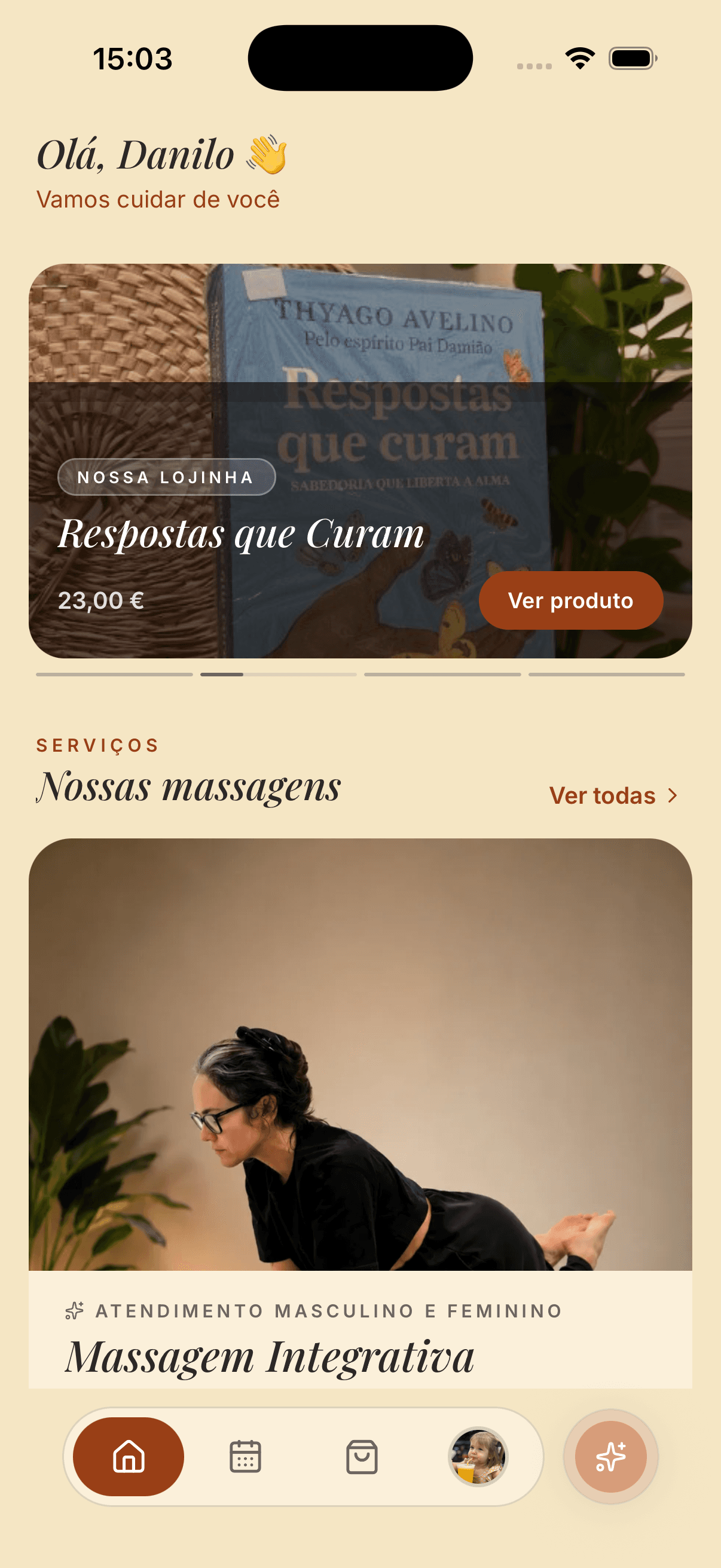Tela do aplicativo Gaya